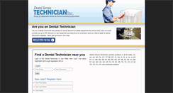 Desktop Screenshot of dentalservicetech.net